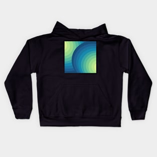 Circle gradients vibrant  -colorful Kids Hoodie